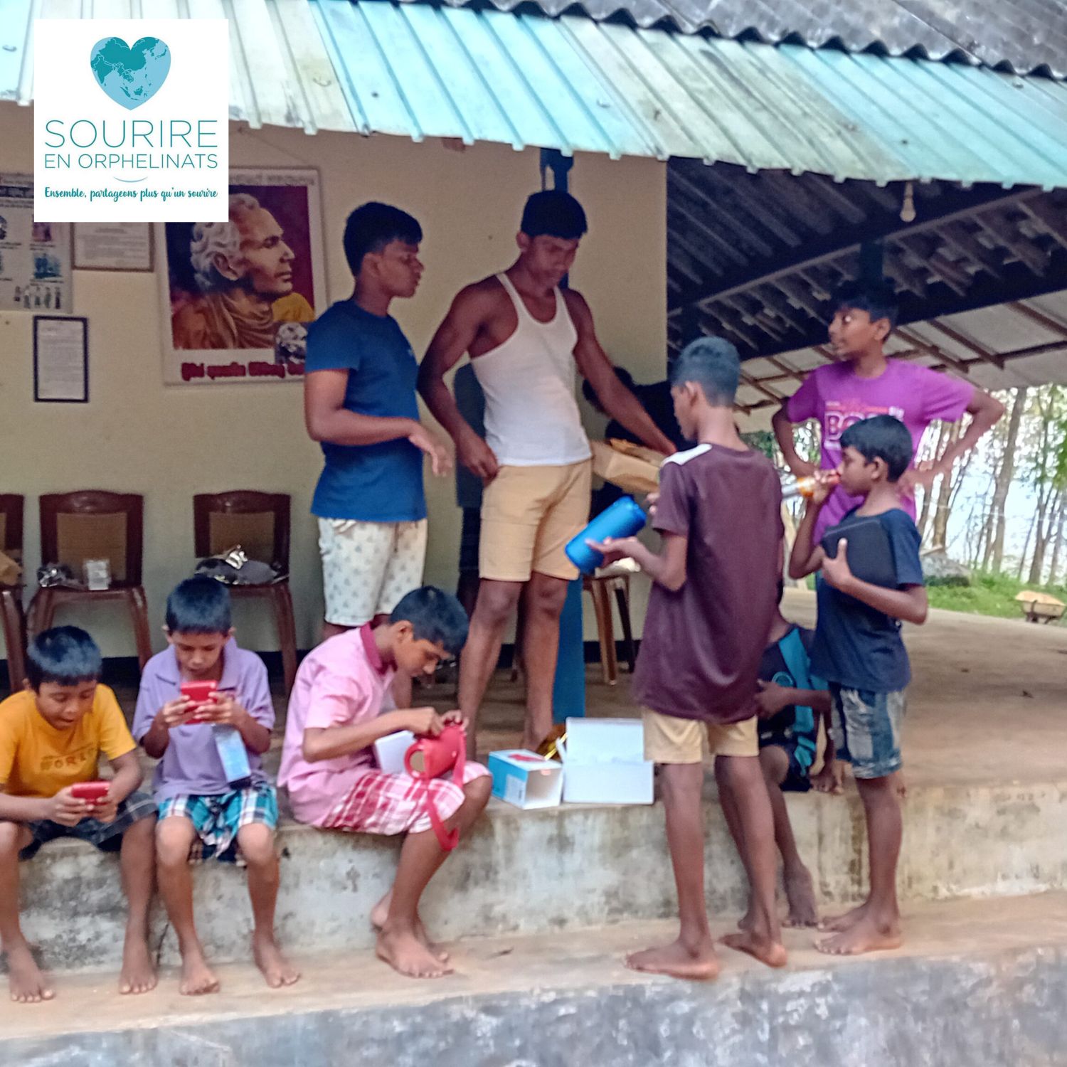 Distribution de cadeaux